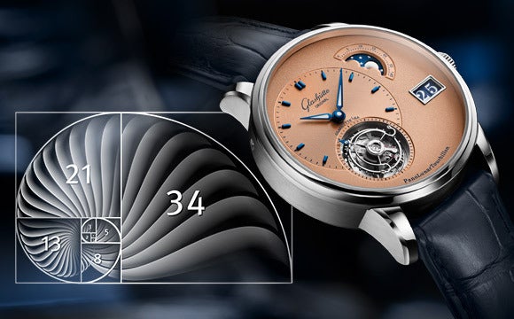 グラスヒュッテ・オリジナル、フィボナッチ数列と黄金比のストーリー