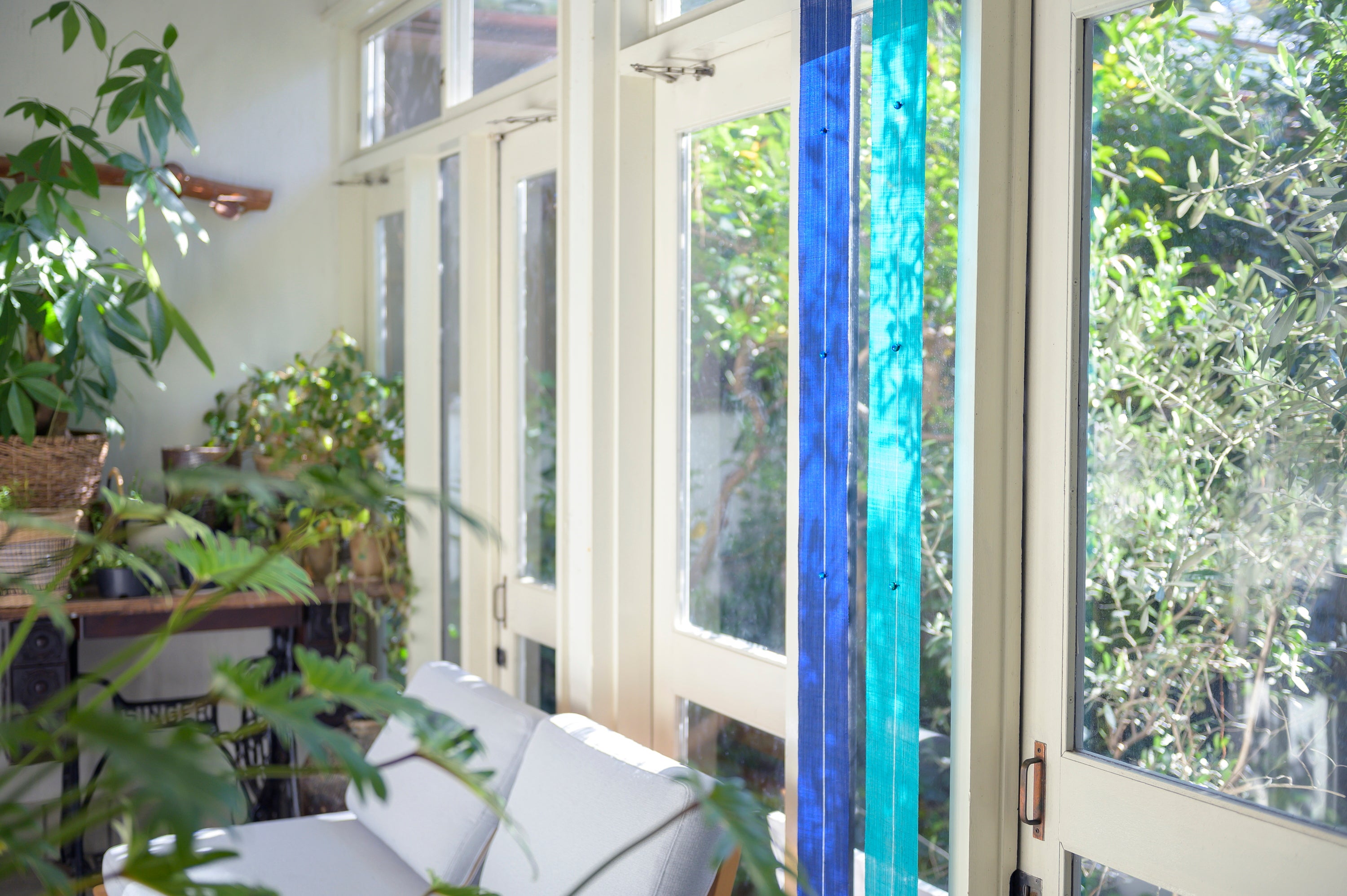 ビンテージ古布アジア 幾何学モチーフ大判地厚タペストリーらく