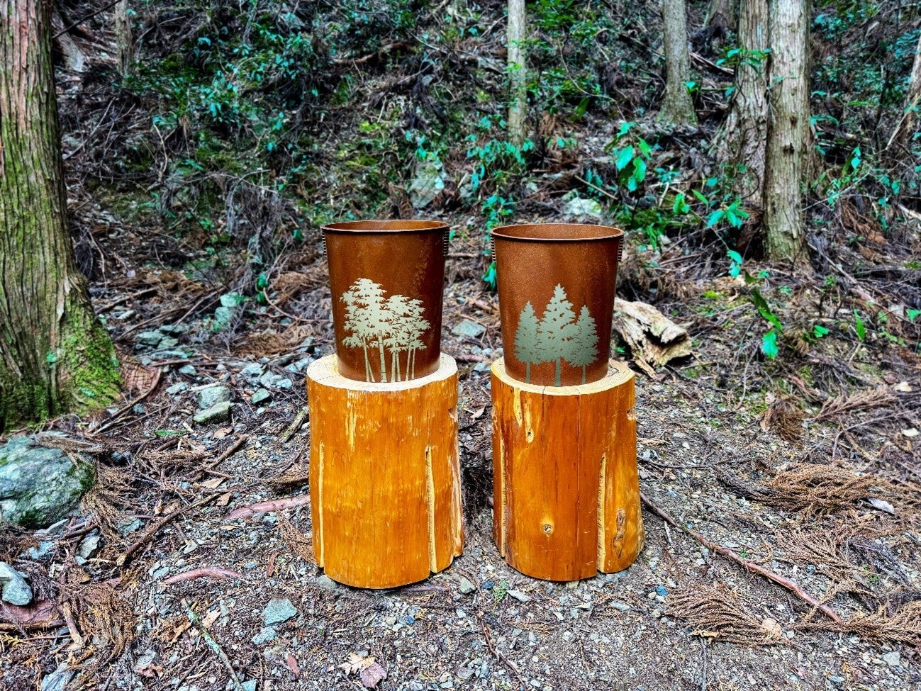 木粉が生む「森林・地域を元気にするごみ箱」。木と生きる町からの発信