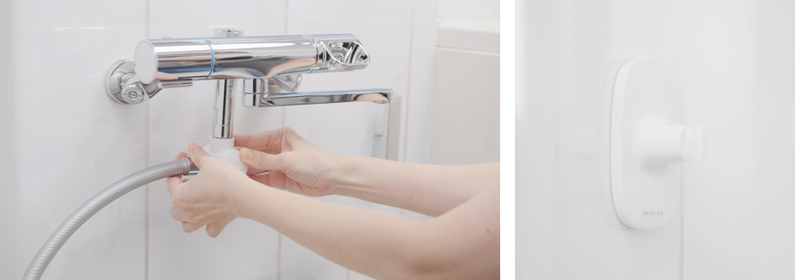 NITTO CERA shin-on シャワーヘッド シャワーだけでポカポカに！身体をお湯で包み込んで効率よく