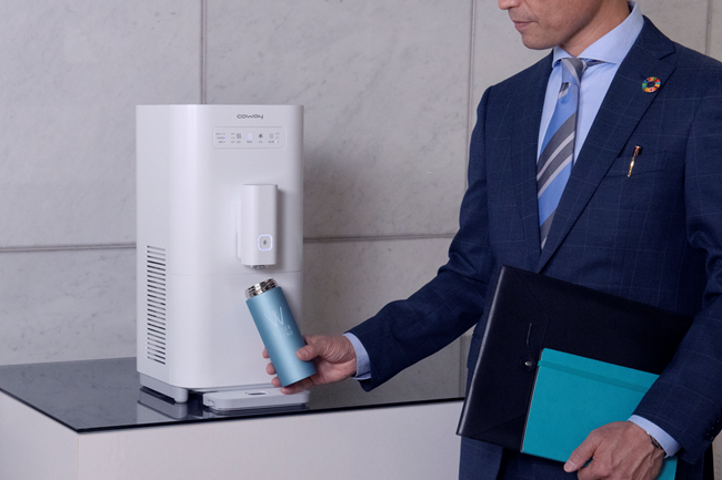 通年のマイボトル利用を支える給水インフラ冷水・常温水専用の浄水型