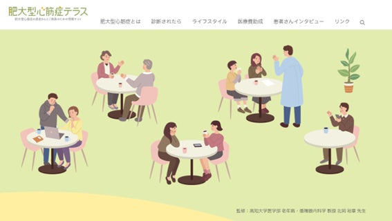 症状と向き合い 、 自分らしい毎日へ ― 患者さんとご家族が肥大型心筋症と歩むための情報サイト 「 肥大型心筋症テラス 」