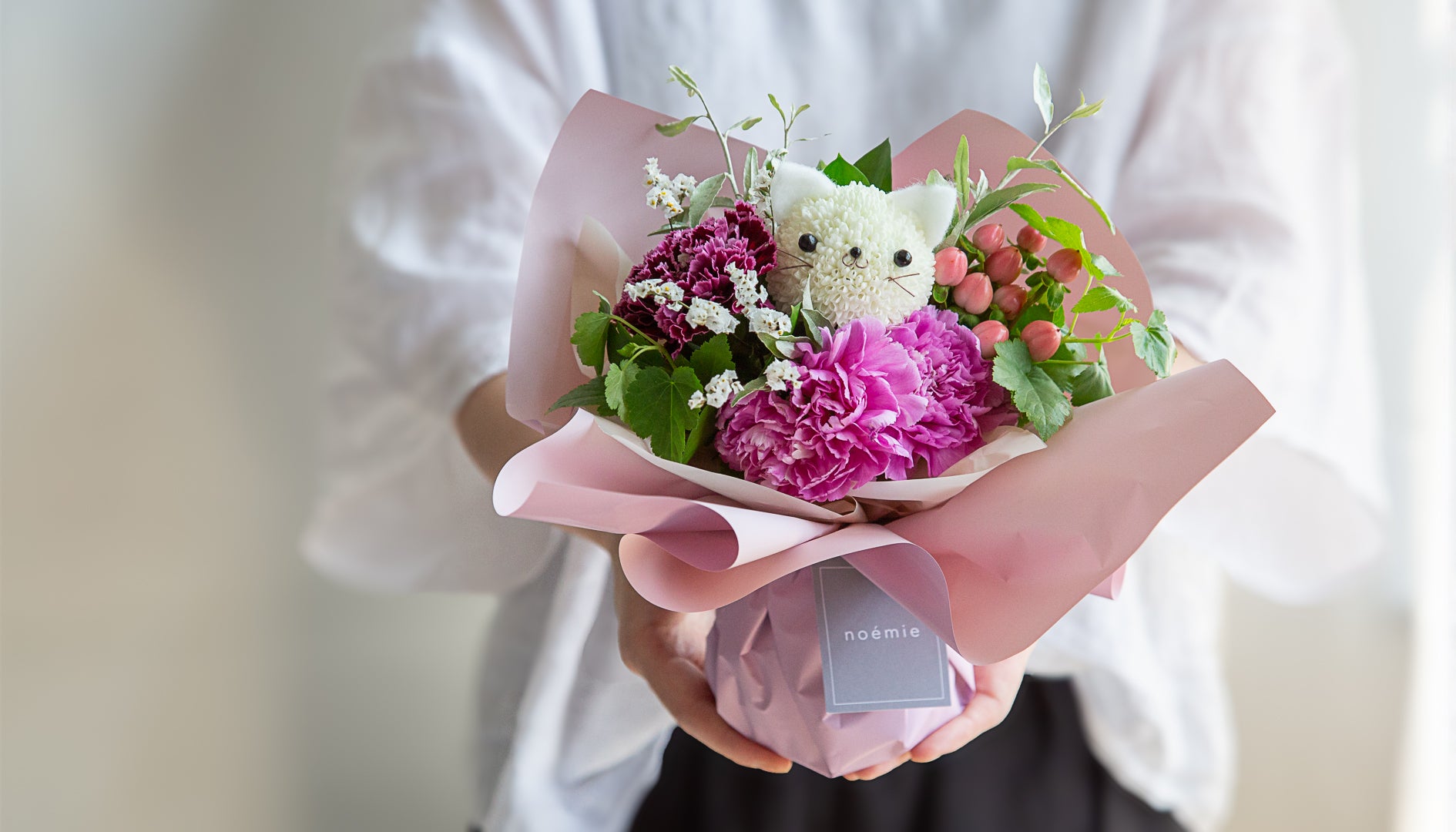 花束×動物の新発想「どうぶつブーケ」。卸売から小売への事業転換を支えた“noemie（ノエミ）”の挑戦ストーリー